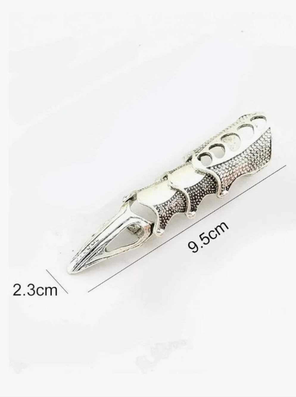 Gothic Full Finger Claw Silver Setvof 4